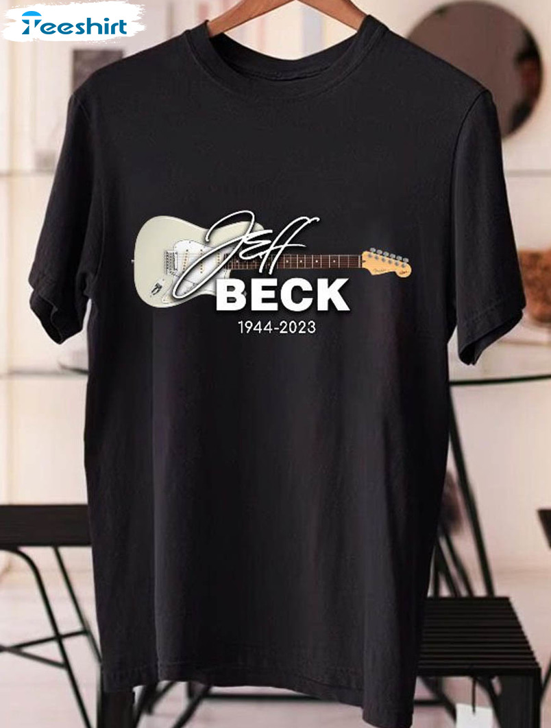 Jeff Beck Memorial Shirt, Guitar Legend Unisex Hoodie Sweater