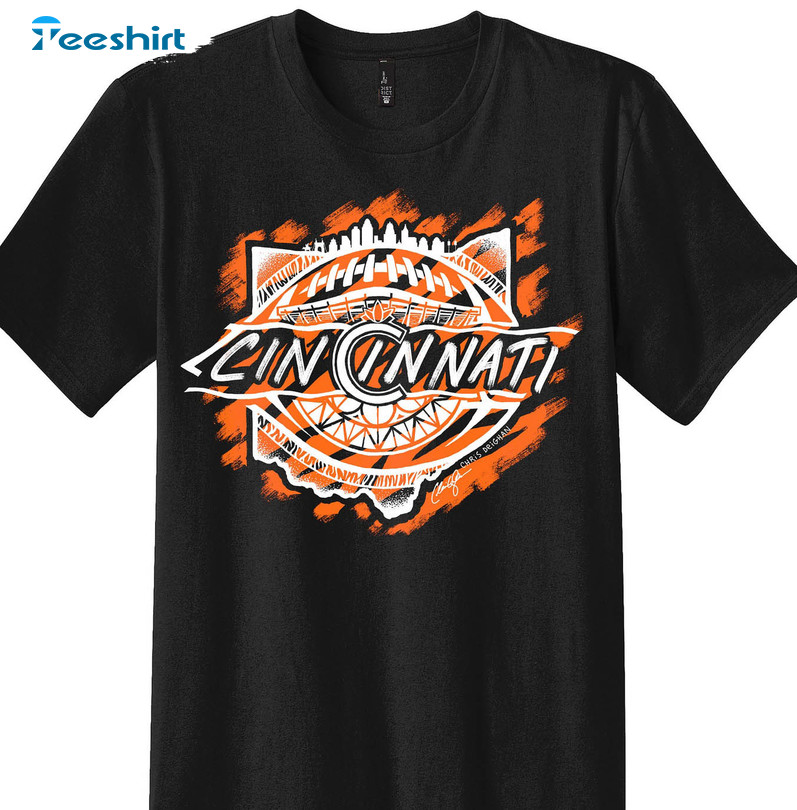 Cincinnati Bengals Shirt, Trending Football Tee Tops Short Sleeve