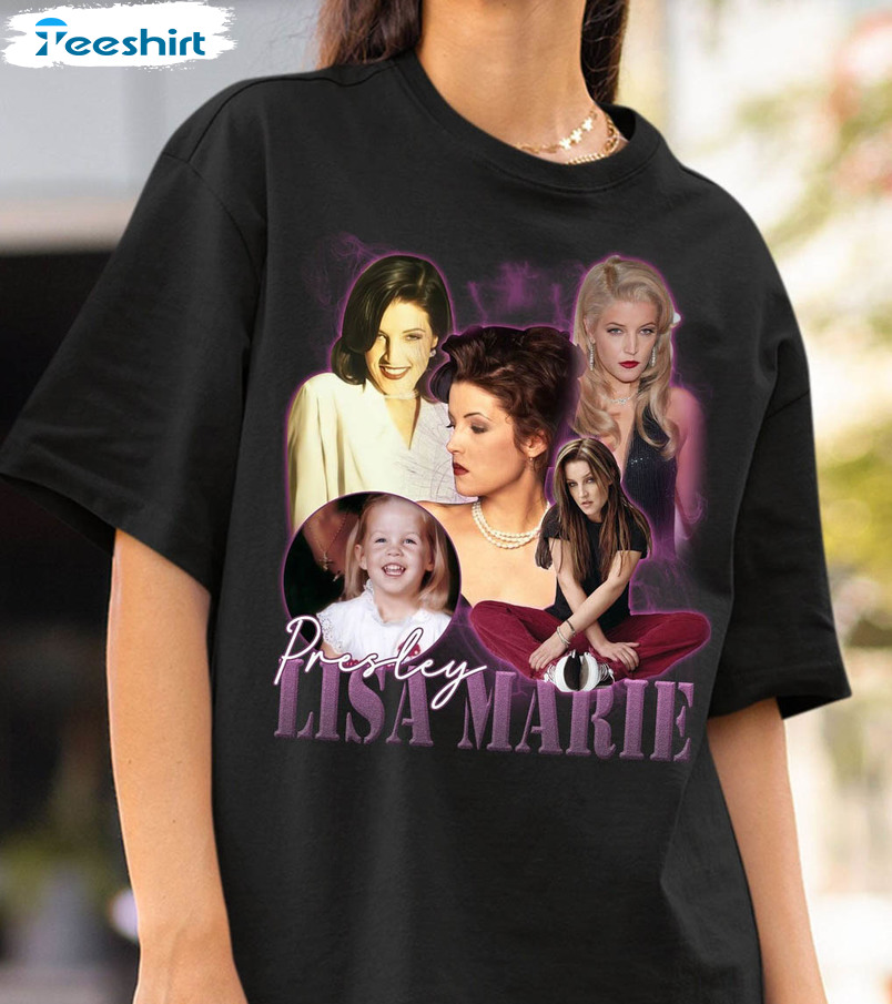 Lisa Marie Presley Singned Beautiful Shirt, Trending Long Sleeve Crewneck