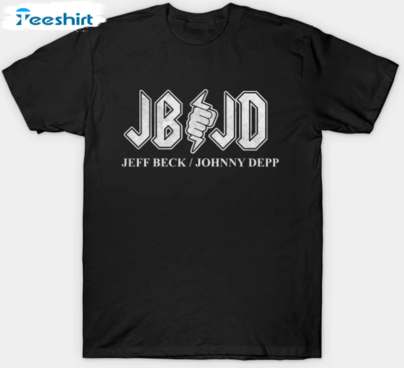 Jeff Beck Johnny Depp Shirt, Trending Unisex Hoodie Long Sleeve
