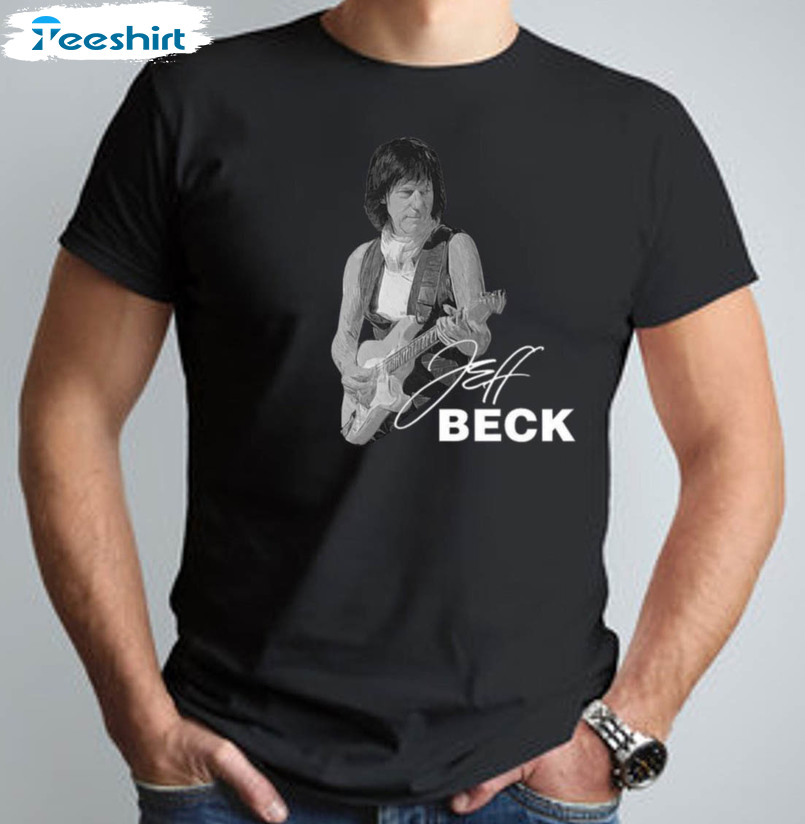 Jeff Beck Trendy Shirt, Vintage Unisex T-shirt Short Sleeve