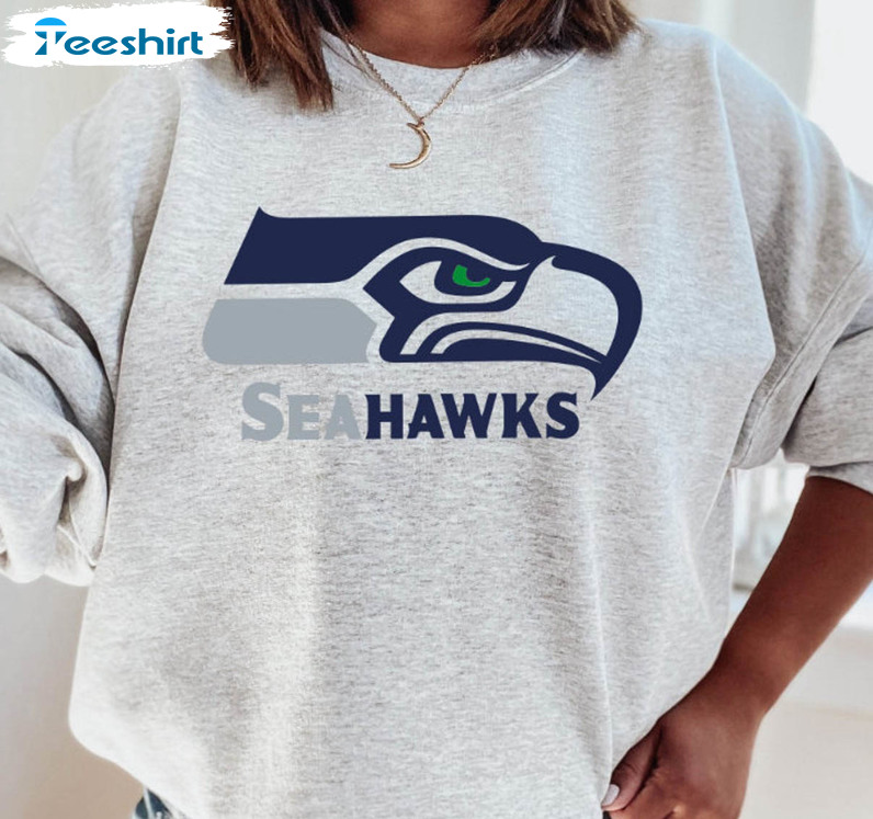 Seattle Football Seahawks Shirt, Vintage Football Sweater Short Sleeve