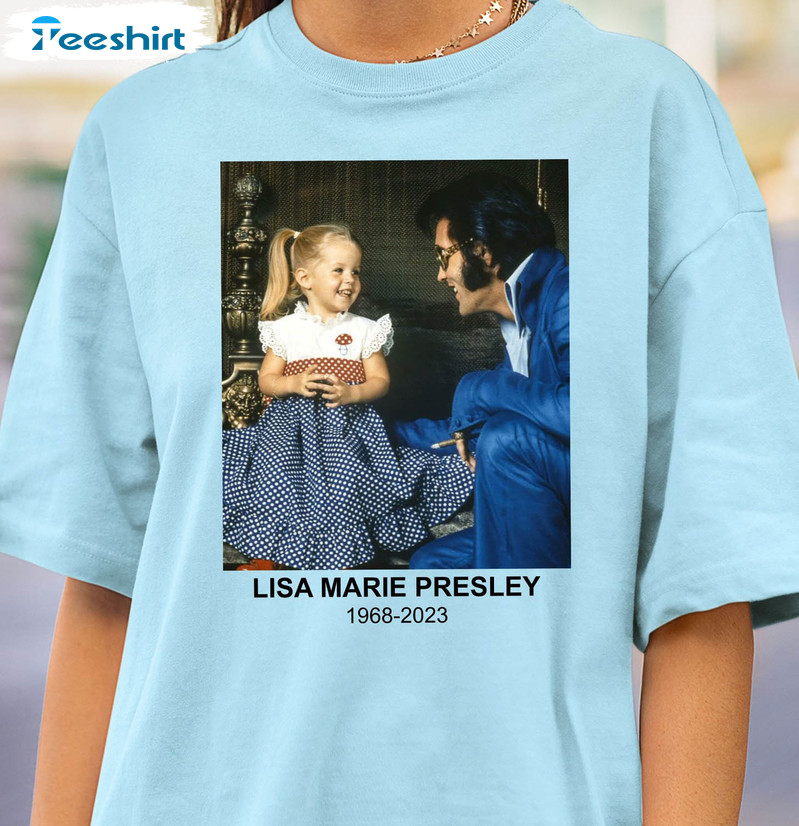 Lisa Marie Presley 1968 2023 Shirt, Rest In Peace Lisa Marie Presley Unisex Hoodie Crewneck