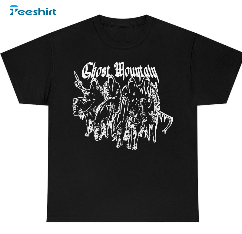 Ghost Mountain Trendy Shirt, Sematary Haunted Mound Unisex T-shirt Crewneck