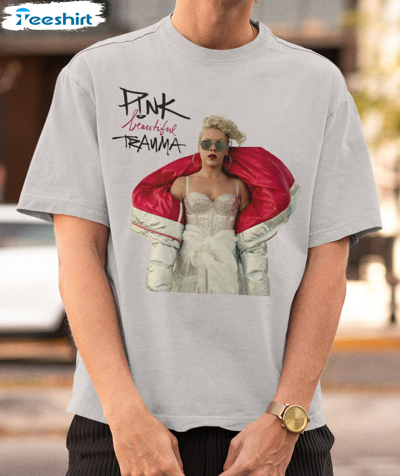 Pink Beautiful Trama Tour Shirt, Summer Carnival Tour Long Sleeve Crewneck