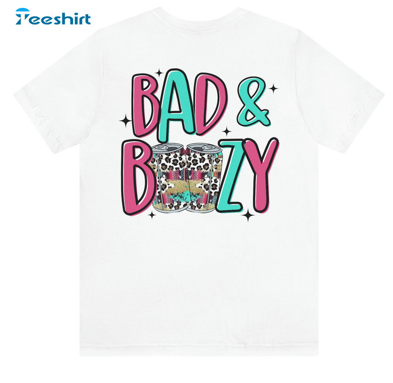 Bad And Boozy Shirt, Vintage Short Sleeve Unisex T-shirt