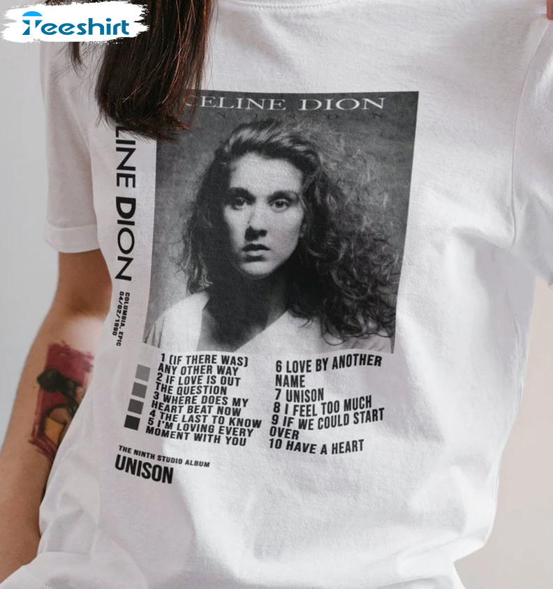 Céline Dion Tour Shirt, Trending Short Sleeve Sweatshirt