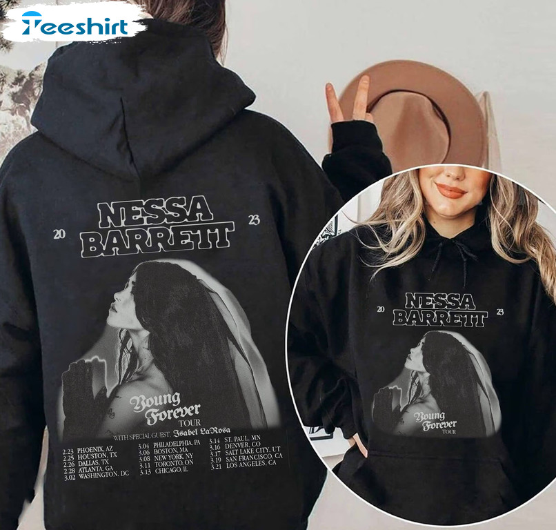 Nessa Barrett Young Forever Tour Shirt, Trending Tee Tops Unisex T-shirt