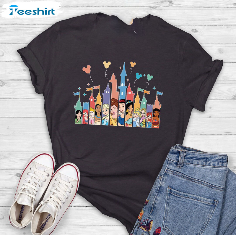 Disney Castle Princess Shirt, Disney Girl Trip Crewneck Unisex Hoodie