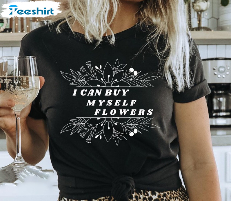 I Can Buy Myself Flowers Boho Shirt, Vintage Valentine Unisex T-shirt Long Sleeve