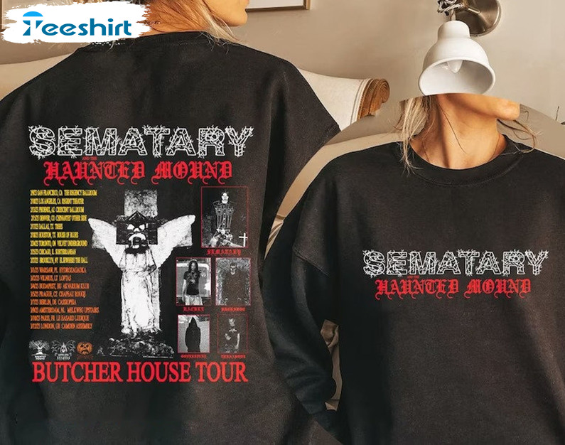 Sematary 2023 Tour Shirt, Trending Haunted Mound Unisex T-shirt Short Sleeve