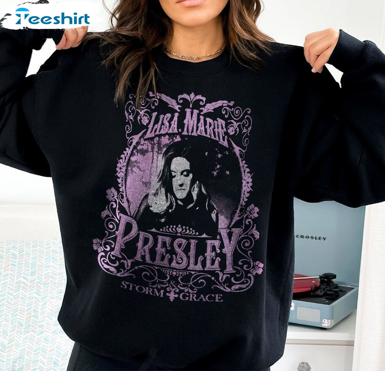 Lisa Marie Presley 90s Vintage Shirt, Trending Unisex Hoodie Long Sleeve