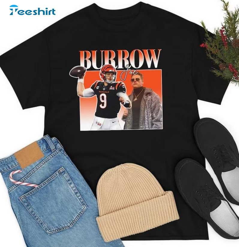 Joe Burrow Cincinnati Bengals Shirt, Trending Football Short Sleeve Crewneck