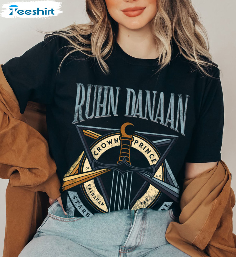 Ruhn Danaan Trendy Shirt, Throne Of Glass Acotar Rhysand Booktok Crewneck Unisex Hoodie