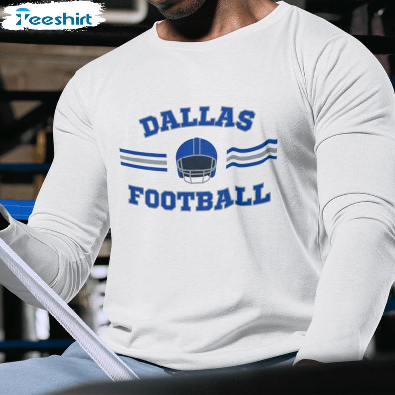 Dallas Football Shirt, Cowboy Football Tee Tops Short Sleeve