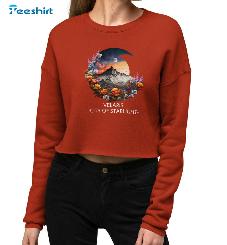 Velaris City Of Starlight Shirt, Trending Acotar Velaris Crewneck Unisex T-shirt