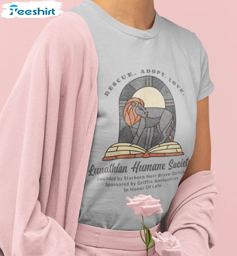 Crescent City Syrinx Humane Society Shirt, Vintage Bookish Unisex T-shirt Long Sleeve