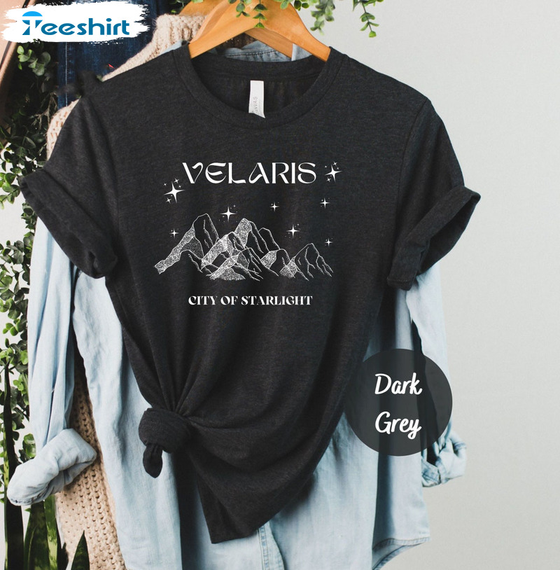 Velaris Shirt City Of Starlight Acotar Shirt, Mystical Trendy Short Sleeve Unisex T-shirt