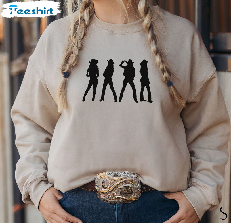 Broadway Girls Sweatshirt, Western Cowgirl Unisex T-shirt Long Sleeve