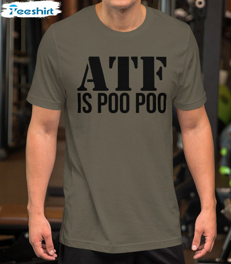 Atf Is Poo Poo Trendy Shirt, Parody Long Sleeve Tee Tops