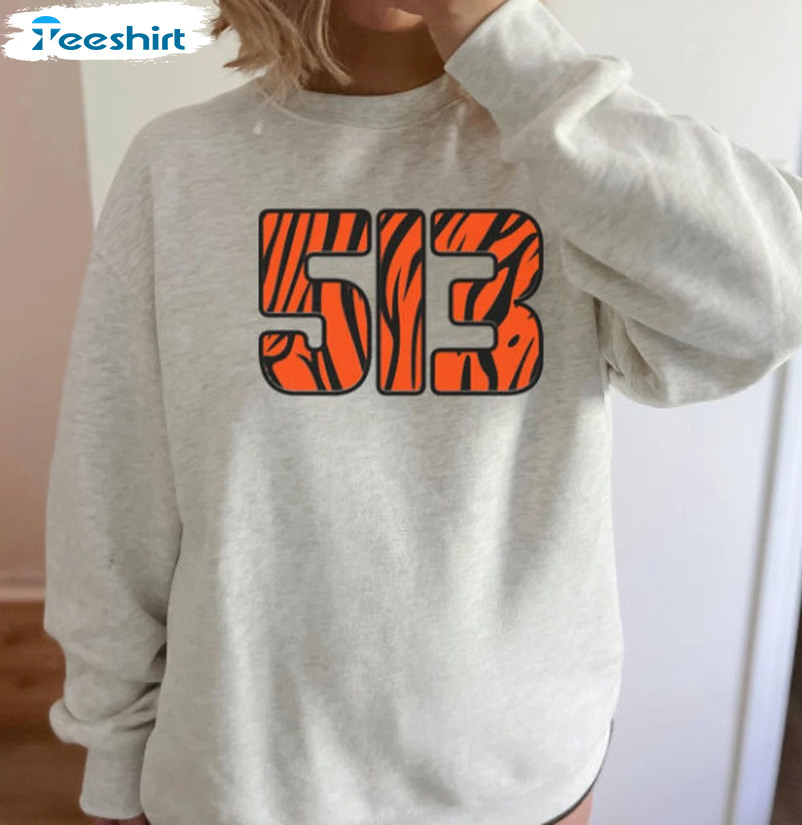 Ohio 513 Cincinnati Bengals Trendy Sweatshirt, Unisex Hoodie