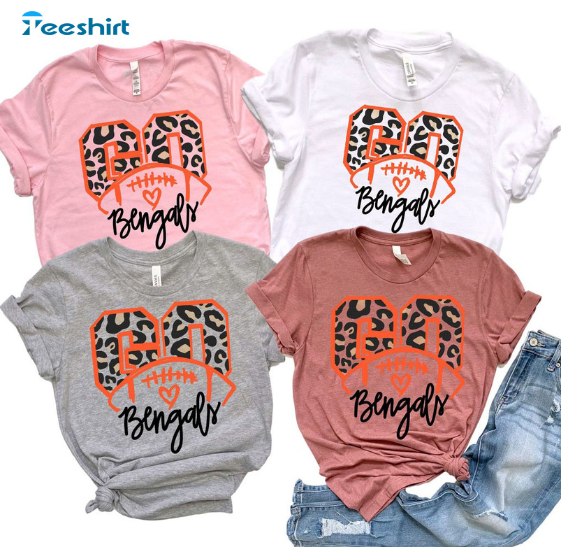 Go Bengals Sweatshirt, Football Game Day Short Sleeve Unisex T-shirt