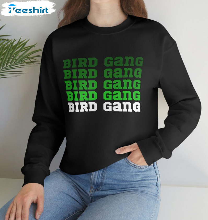 Bird Gang Eagles Trendy Shirt, Football Long Sleeve Unisex Hoodie