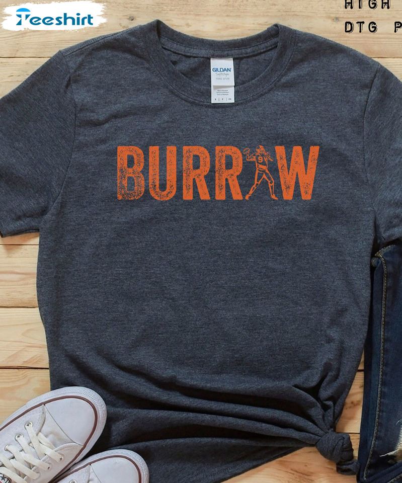 Joe Burrow Shirt, Cincinnati Football Vintage Short Sleeve Sweater