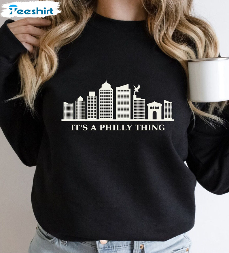 It's A Philly Thing Sweatshirt, Go Eagles Football Crewneck Short Sleeve