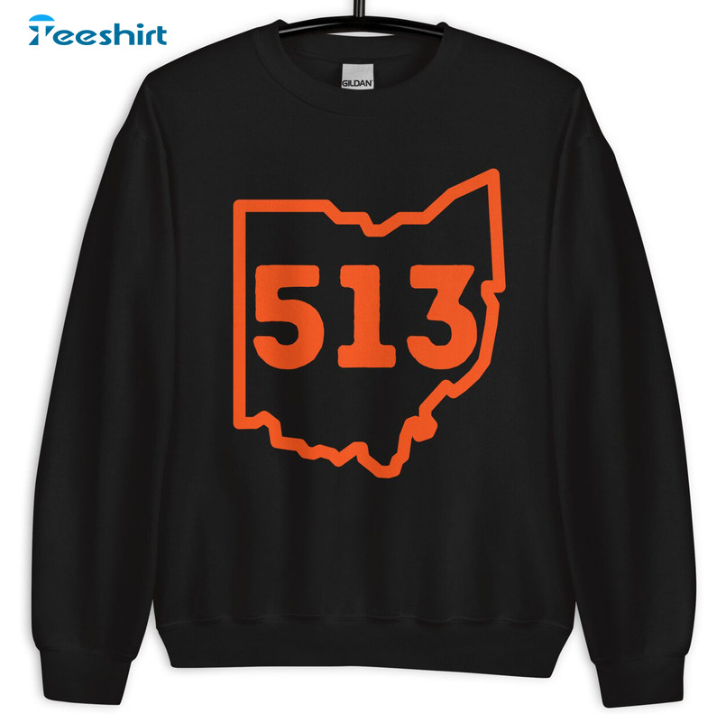 Ohio 513 Cincinnati Bengals Trendy Sweatshirt, Unisex Hoodie