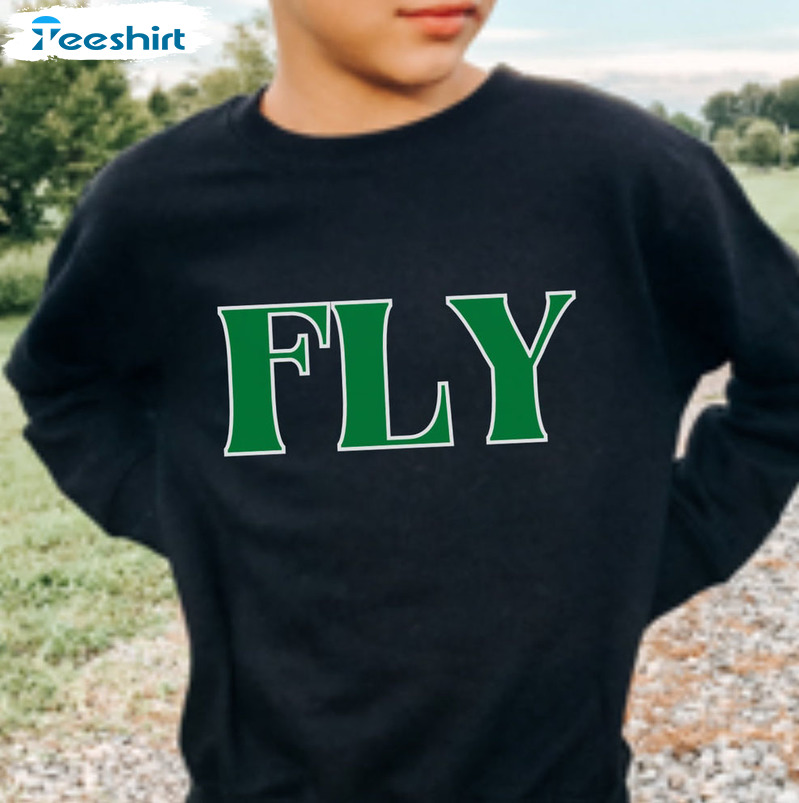 Fly Eagles Youth Shirt, Philadelphia Eagles Unisex T-shirt Long Sleeve