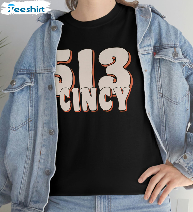 513 Cincy Vintage Shirt, Trending Football Short Sleeve Long Sleeve