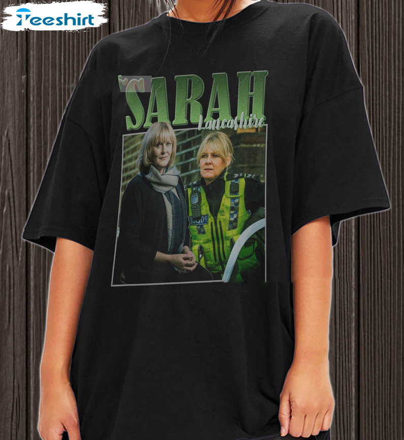 Sarah Lancashire Shirt, Vintage Unisex T-shirt Tee Tops