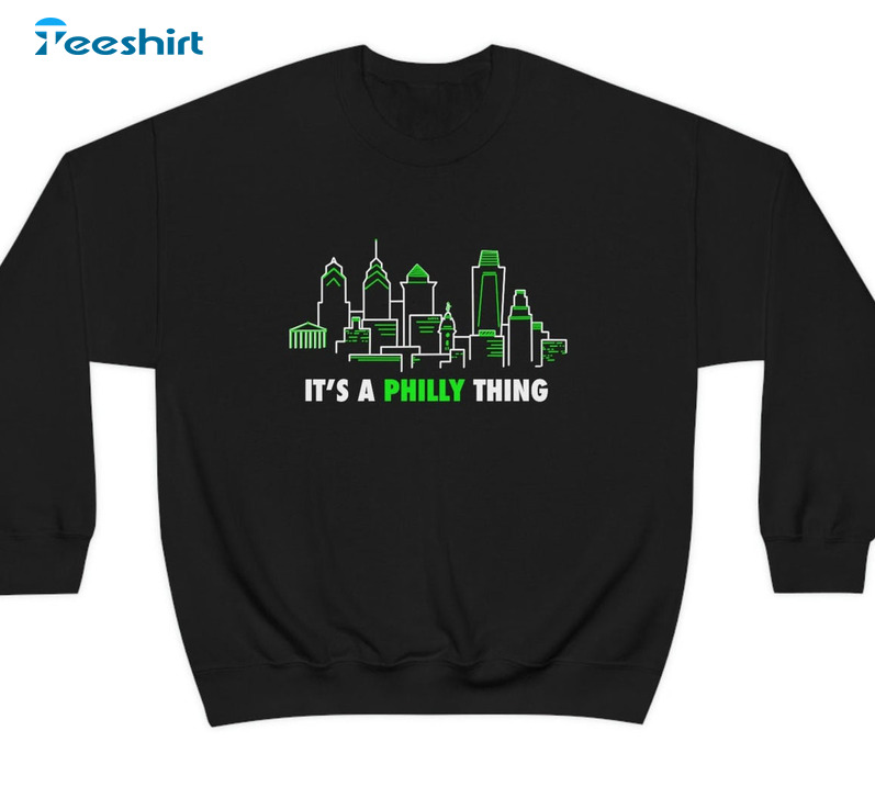 Philadelphia Eagles Vintage Shirt, It's A Philly Thing Long Sleeve Sweater
