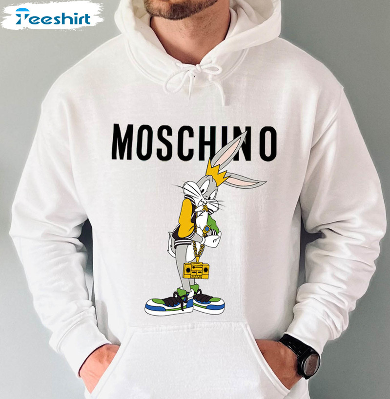 Moschino Teddy Bear Sweatshirt, Moschino Funny Unisex Hoodie Long Sleeve