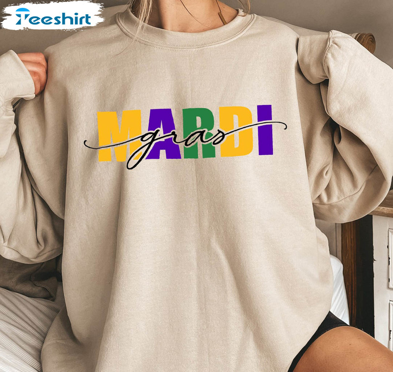 Mardi Gras Funny Shirt, Fat Tuesday Unisex T-shirt Long Sleeve