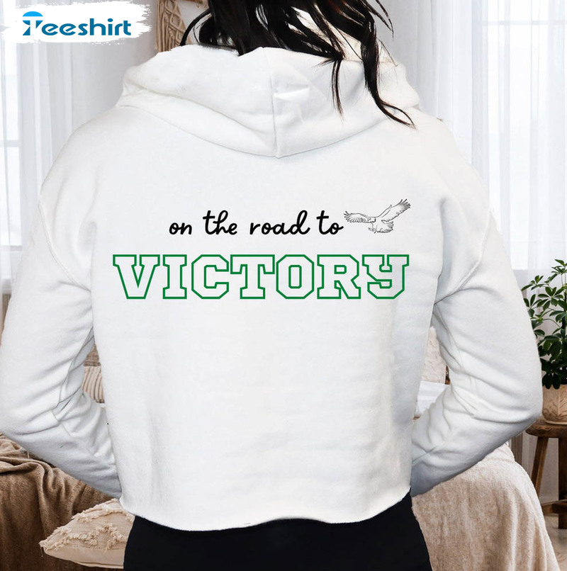 On The Road To Victory Shirt, Eagles Tee Tops Short Sleeve