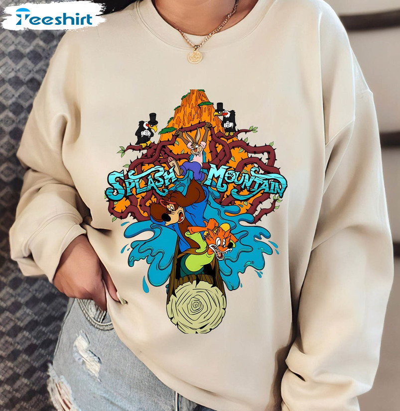 Splash Mountain Trendy Shirt, Disney Family Long Sleeve Unisex Hoodie