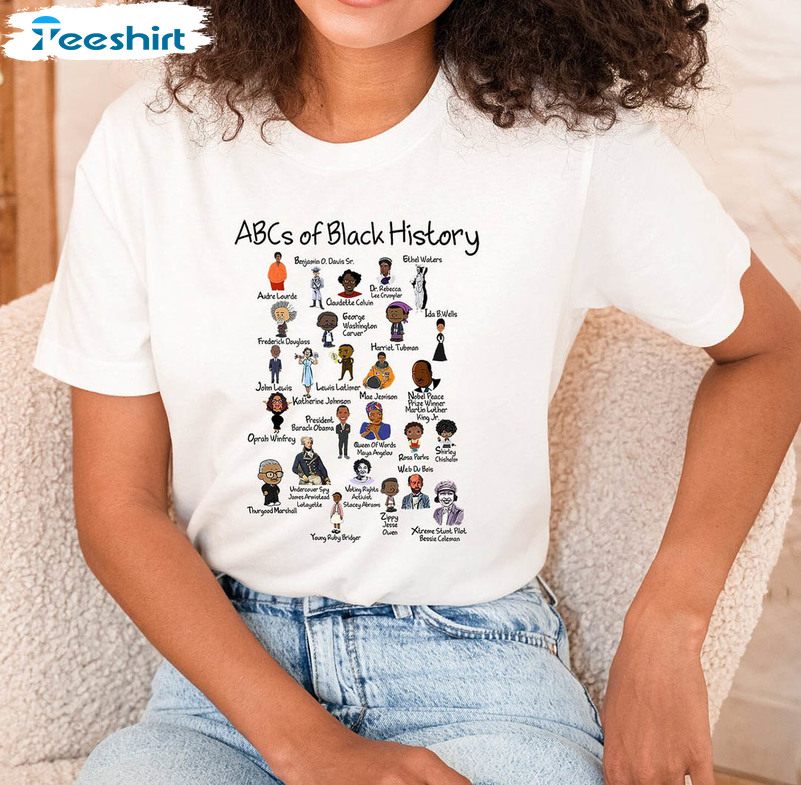 Black History Trendy Shirt, Abcs Of Black American History Month Short Sleeve Hoodie