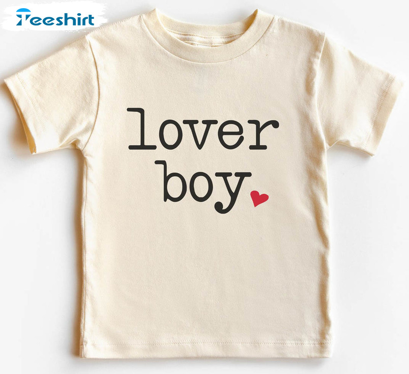 Lover Boy Funny Shirt, Vintage Valentine Day Short Sleeve Tee Tops