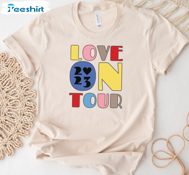 Harry Style Love On Tour 2022 Shirt, Love On Tour Concert Short Sleeve Tee Tops