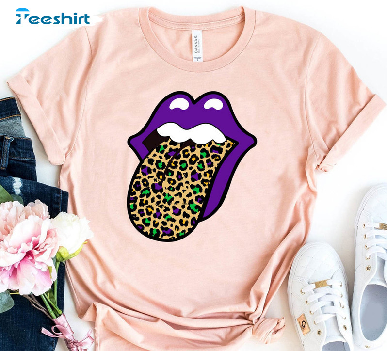 Mardi Gras Lips Funny Shirt, New Orleans Long Sleeve Sweatshirt