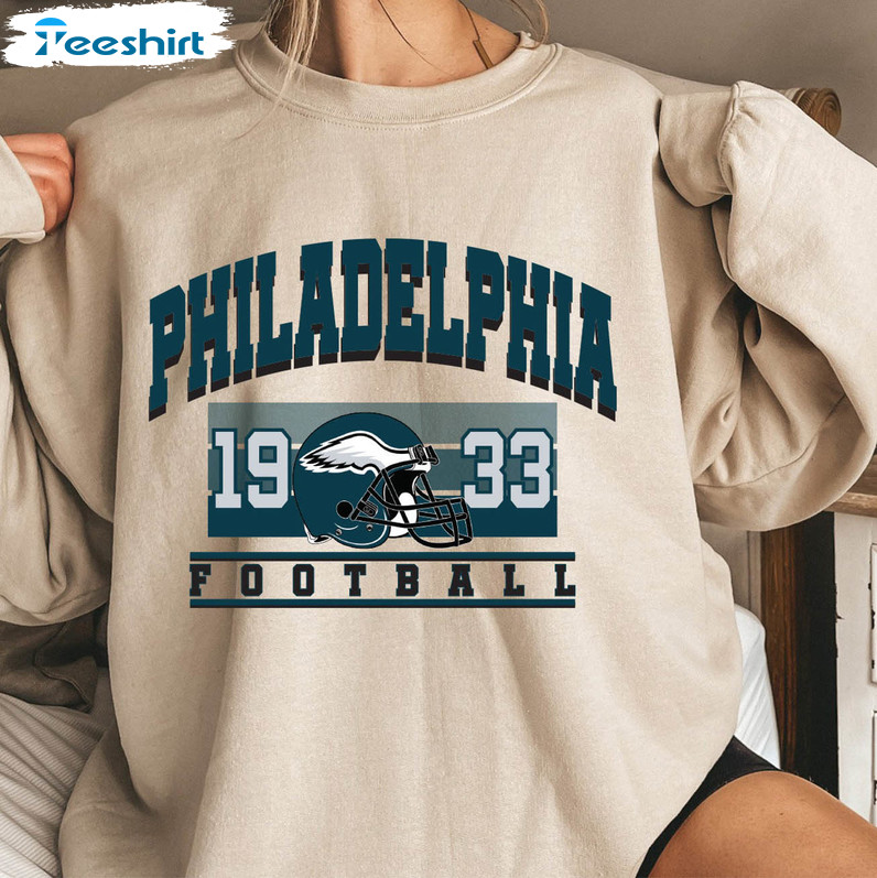 Philadelphia Football Trendy Shirt, Vintage Tee Tops Unisex T-shirt