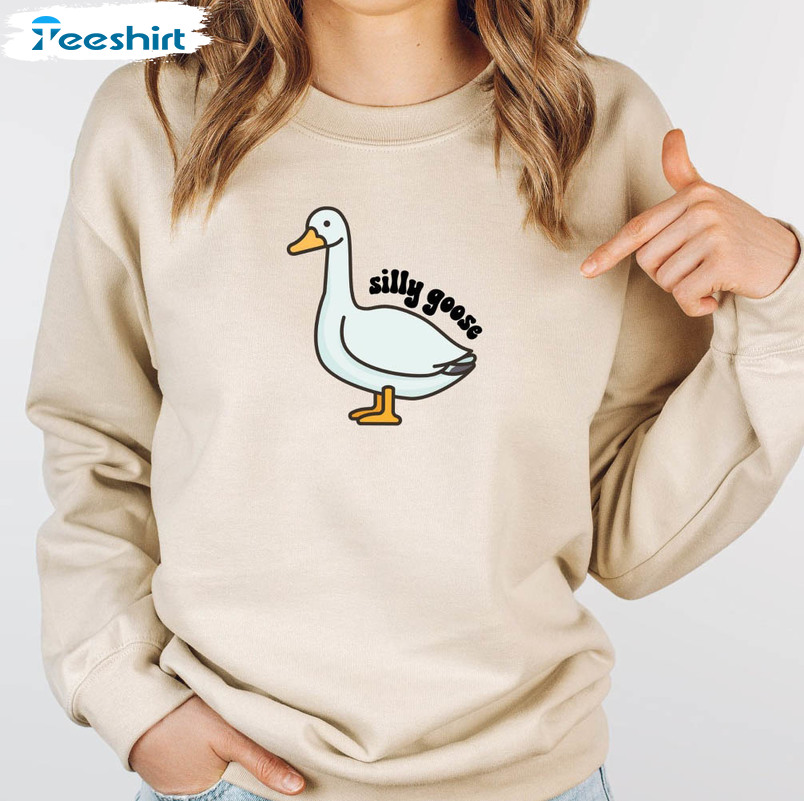 Silly Goose Funny Shirt, Silly Goose Long Sleeve Unisex T-shirt