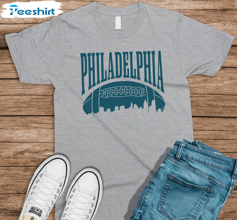 Philadelphia Football Shirt, Philadelphia Pennsylvania Unisex T-shirt Tee Tops