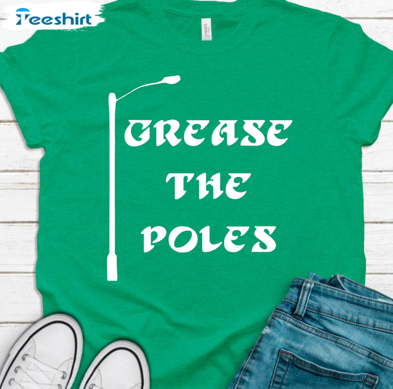 Grease The Poles Phillies Shirt, Vintage Short Sleeve Long Sleeve