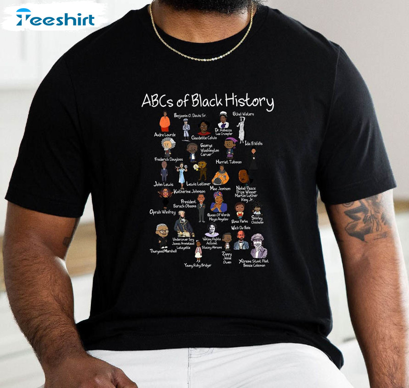 Abc Of Black History Shirt , Black History Month Sweatshirt Long Sleeve