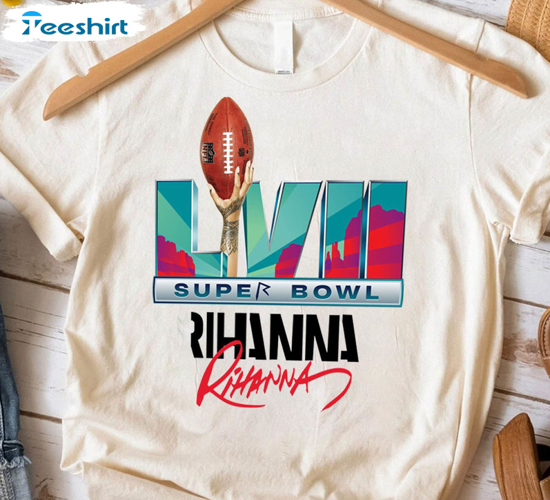 Rihanna Super Bowl Shirt, Badgalriri Game Day Unisex Hoodie Long Sleeve