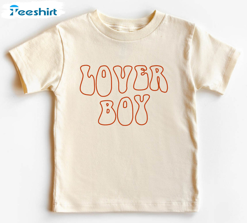 Lover Boy Natural Shirt, Valentines Day Unisex T-shirt Short Sleeve