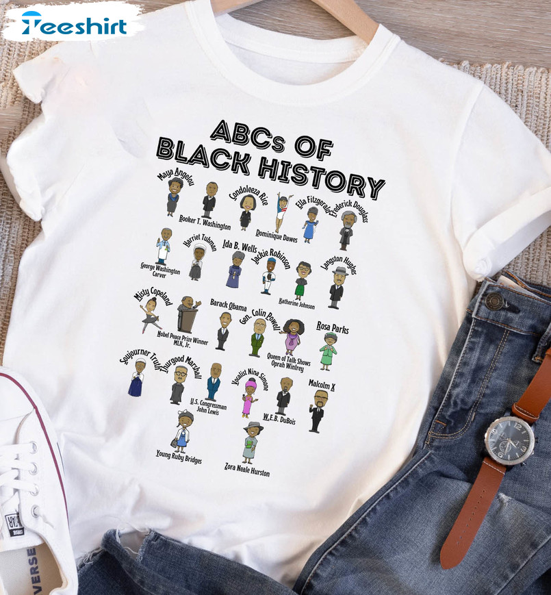 Abcs Of Black History Trending Shirt, Black History Month Sweatshirt Short Sleeve